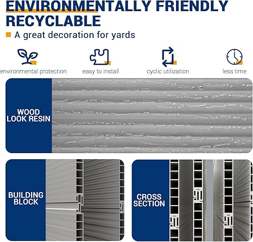 Miniatura 6 de UDPATIO Cobertizo de almacenamiento de resina para exteriores, 5 x 3 pies, cobertizo de jardín de plástico para bicicleta, bote de basura,
