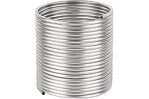 Gephill Stainless Steel Tubing Coil, DIY Water Chiller for Ice Bath and Beer Brewing