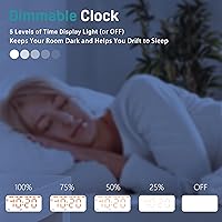 Vista 8 de Reloj despertador JALL de amanecer con máquina de sonido de ruido blanco con 22 sonidos relajantes, 17 luces nocturnas, altavoz Bluetooth, luz