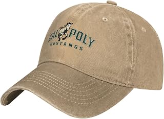 Cal Poly Mustangs Cowboy Hats,Unisex Adjustable for Hat Baseball Cap Casquette