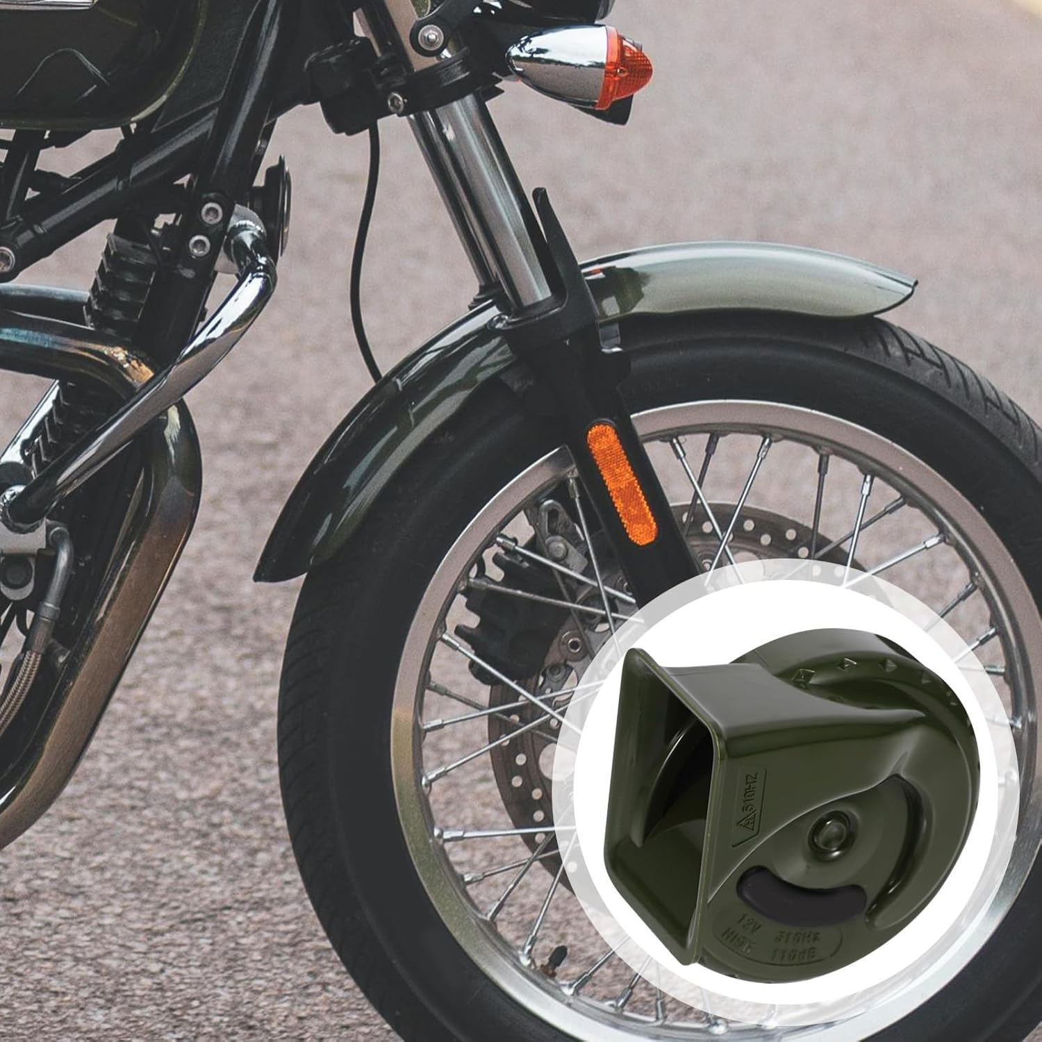 Waterproof 12v Motorcycle Loud Speaker Horn Replacement for Motorbike Atv, High Decibel Electric Horn Suitable for Motorcycle Supplies and Powersports Parts