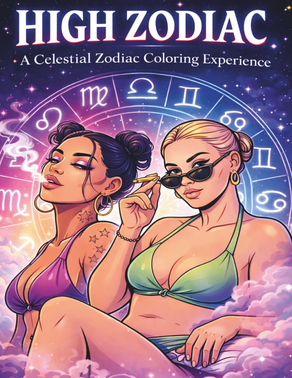 High Zodiac: A Celestial Zodiac Coloring Experience
