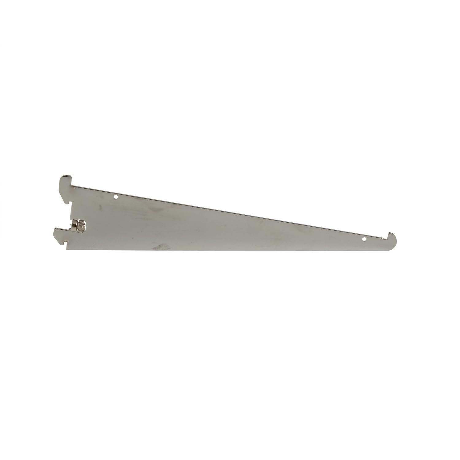 Econoco Grid Panel Slanted Shelf 14' Depth with Front Lip, Semi-Gloss Black, Pack of 25