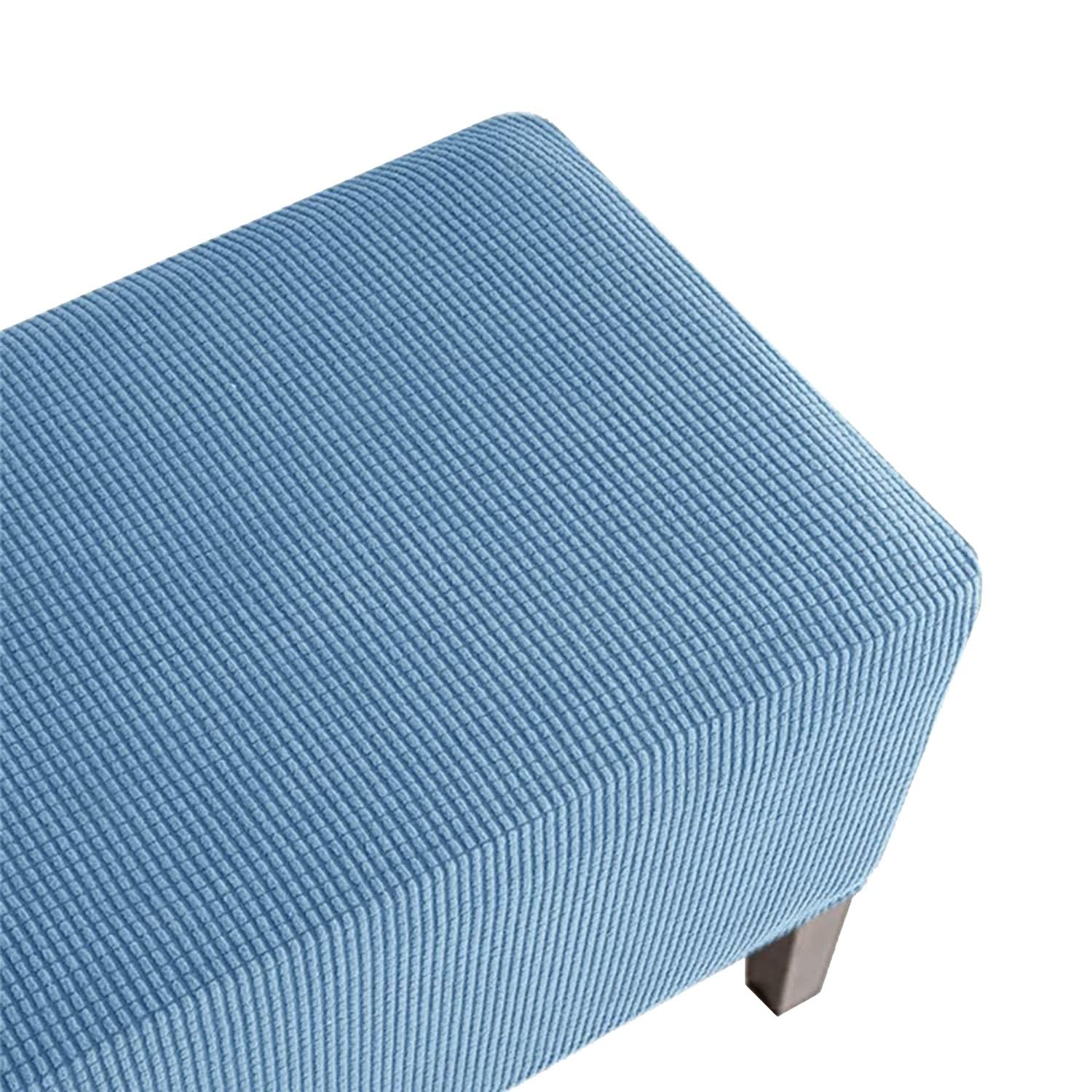 Funda para reposapiés rectangular azul de salon tamaño XL