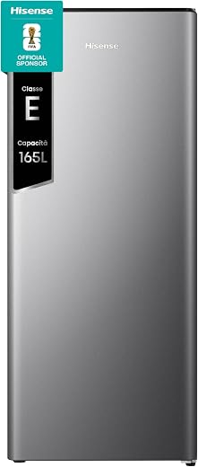 Hisense RR220D4ERF Frigorifero Monoporta Comscomparto Congelatore, 164 L, Rosso