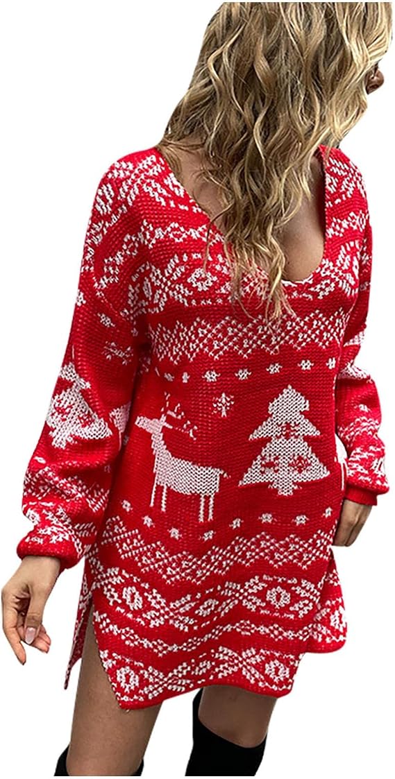 Amazon.com: Christmas Sweater Dress for 