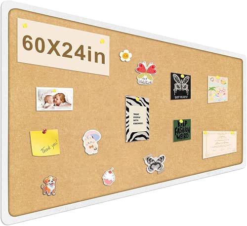 60x24 Inch Felt Board for Wall, Large Felt Bulletin Board,