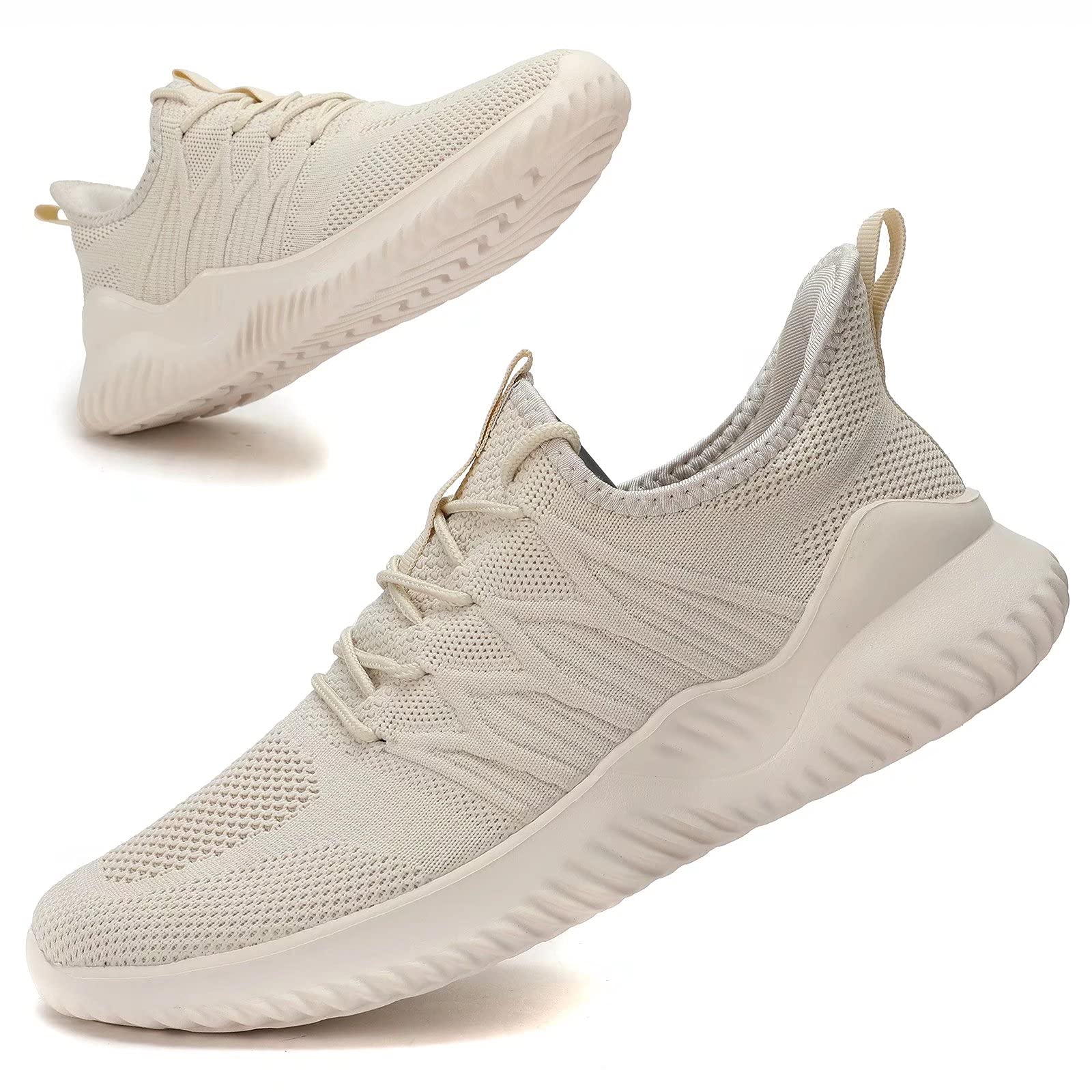 Mens Casual Running Shoes Light Comfort Casual Sport Mesh Sneakers Work Gym Slip on Tennis Walking Cross Trainer