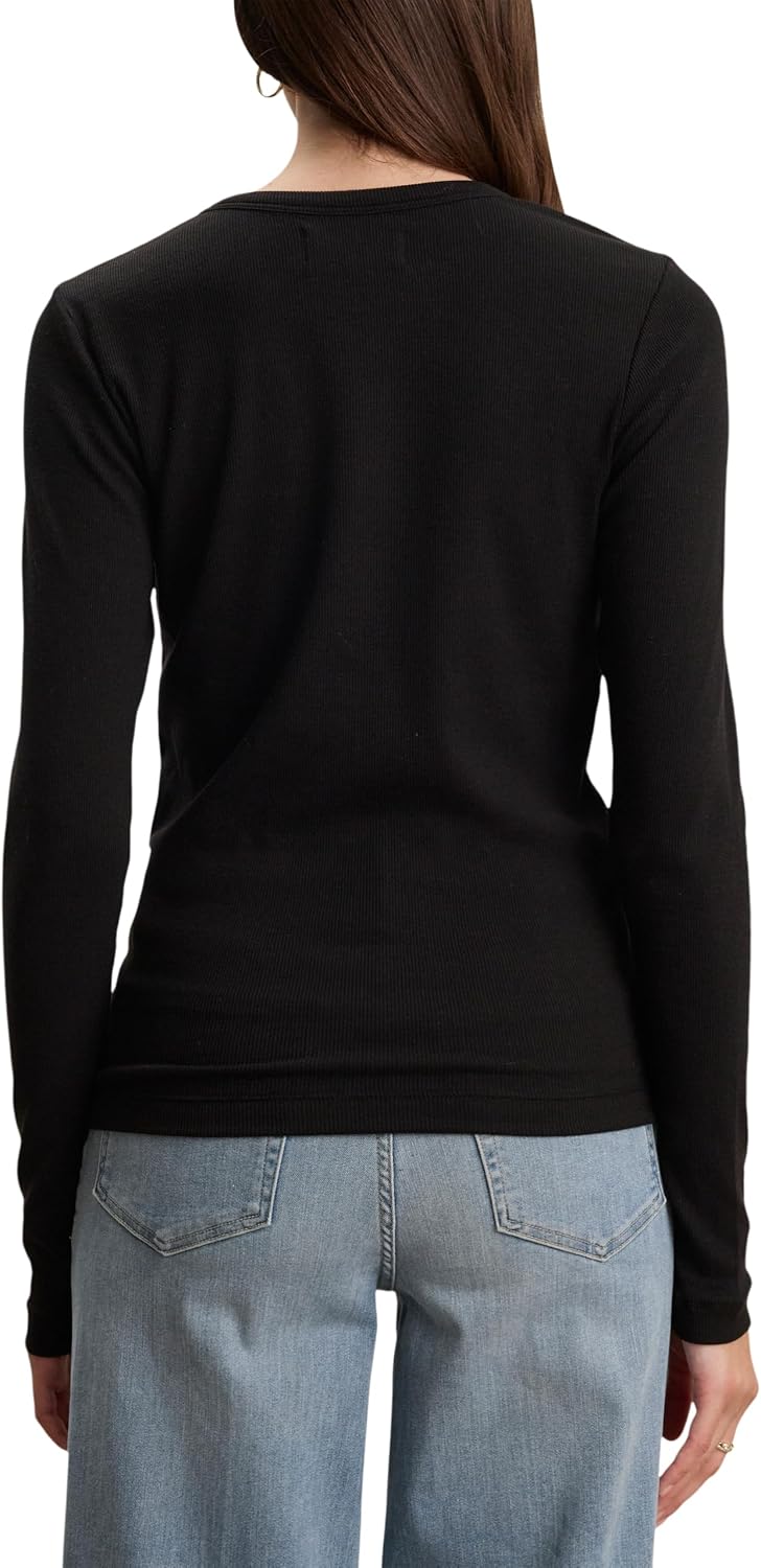 Velvet by Graham & Spencer Women's Camino Modal Rib Longsleeve T-Shirt