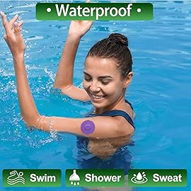 funpatch G7 Adhesive Patches Waterproof 20Pack Overpatch for G7 & Stelo Flexible CGM Tape Non-Glue Central Full Cover Patches Hypoallergenic & Latex-Free for 10-15 Days Long Stay, Rose Pink