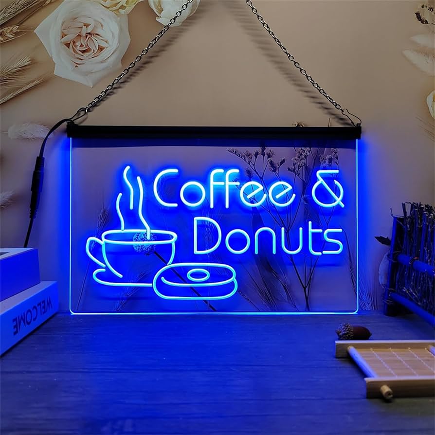 オーダーメイド　COFFEE カップ型　ネオンサインLED ネオン管　インテリア オーダーメイド COFFEE カップ型 ネオンサインLED ネオン管