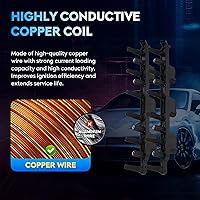 Vista 3 de Bobina de encendido para Jeep Grand Cherokee 2000-2004 4.0L L6, TJ Wrangler 2000-2006 4.0L L6, 56041476AA 56041476AB UF-296 610-02833 5C1181 C1263