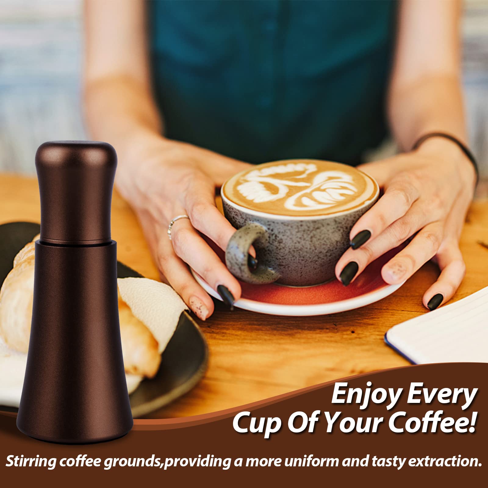 WDT tool Espresso Distribution tools 10 x 0 35mm 304 Stainless Steel Needles Installed with 10 Extra needles — view 8