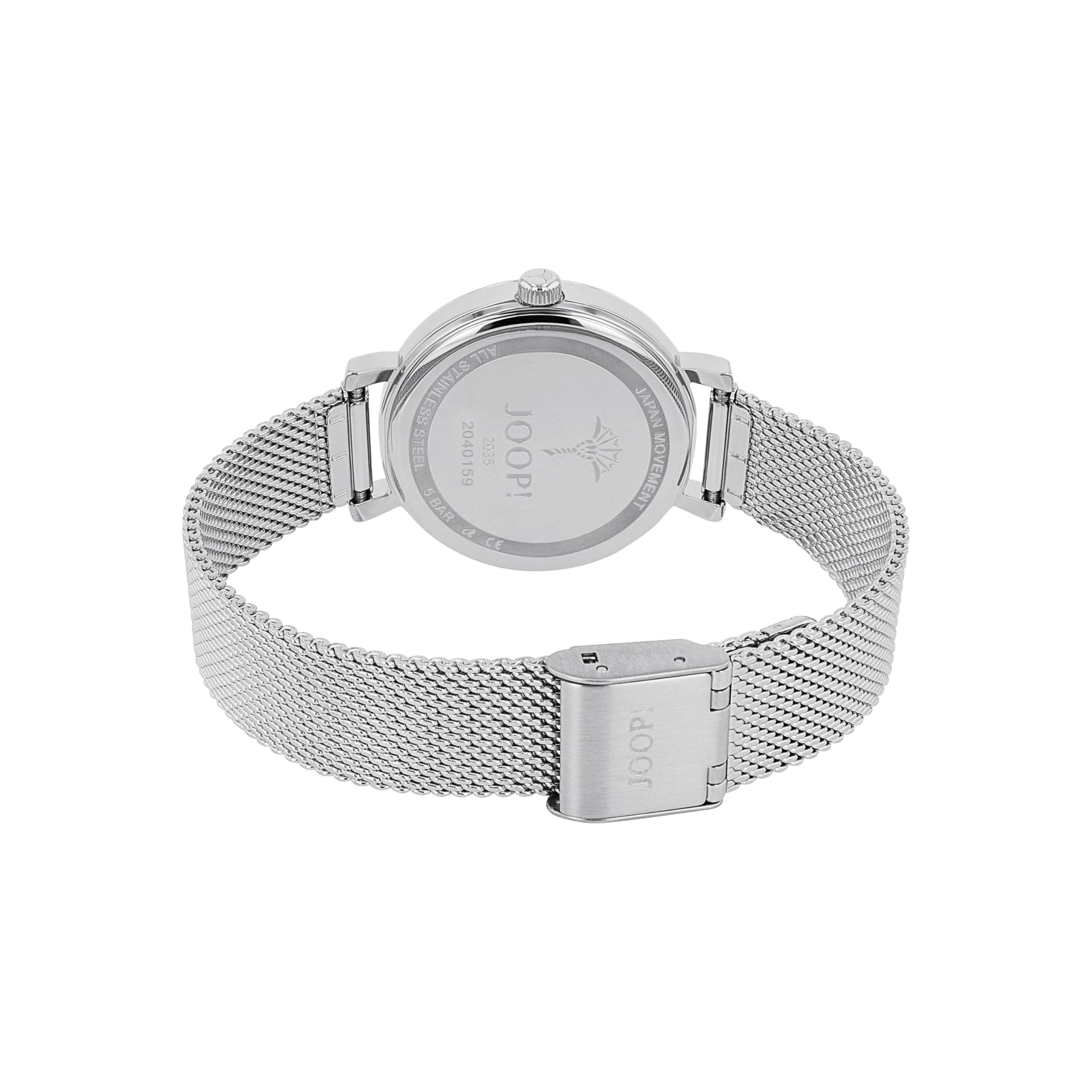 JOOP! Armbanduhr Damen Quarzuhr Analog, mit Edelstahl Armband, Gold, 5 bar Wasserdicht, Kommt in Uhren Geschenk Box