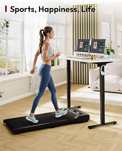 Miniatura 4 de SANODESK Escritorio eléctrico de pie de 60 x 24 pulgadas, escritorio de altura ajustable con controlador de 6 botones, escritorio ergonómico para