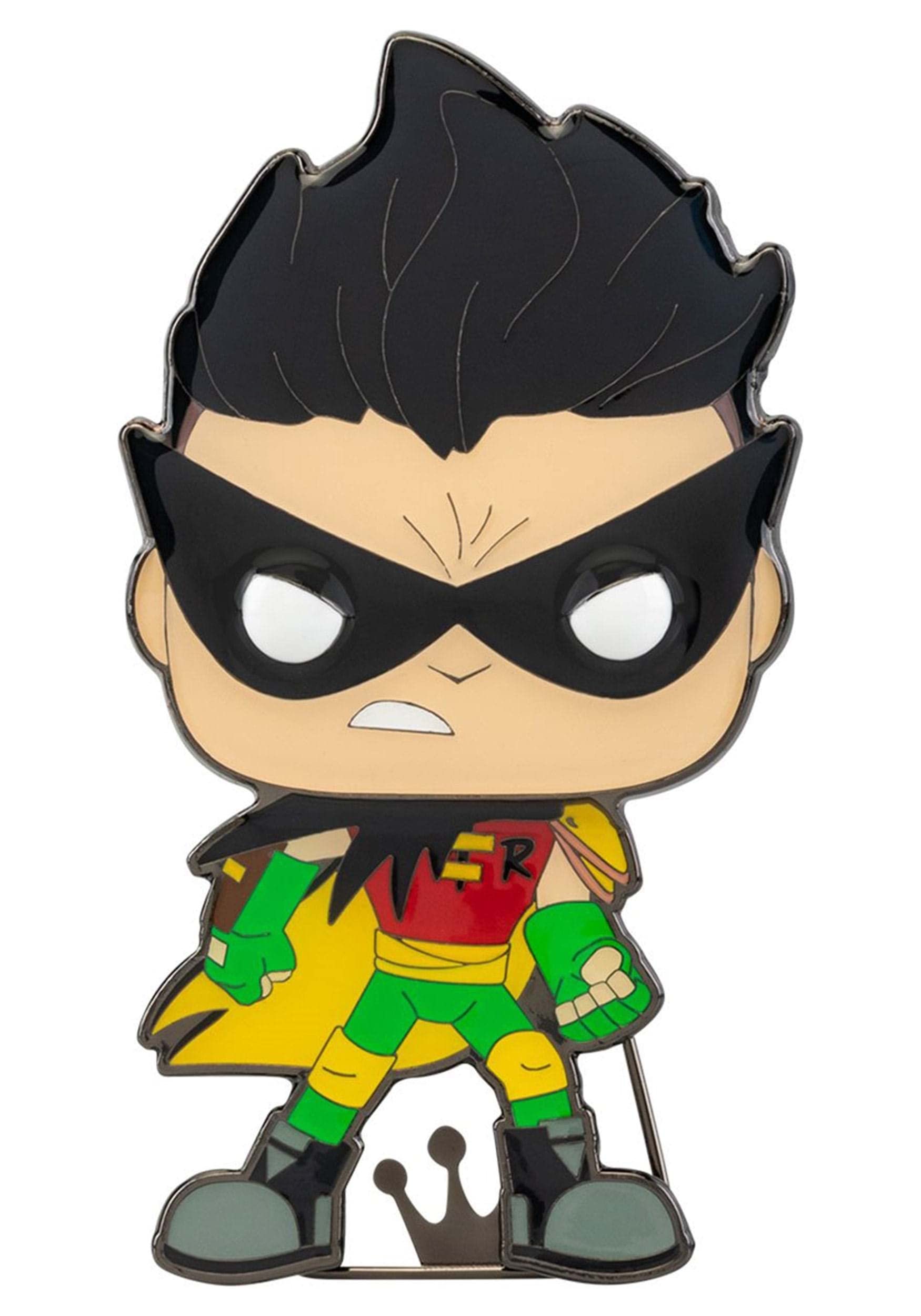 Funko Pop! Large Enamel Pin DC: Teen Titans, Robin, ROBIN, Teen Titans Go! Enamel Pins, Cute Collectable Novelty Brooch