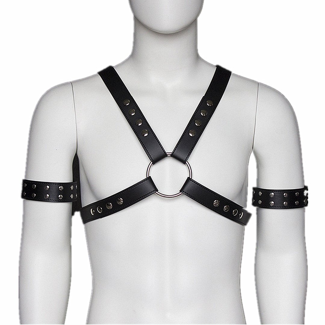 Amazon.de: Addfect Herren Männer Harness Gay Fesseln Korsett Dessous mit  Leder Arm Fetisch SM Bondage Sexspielzeug