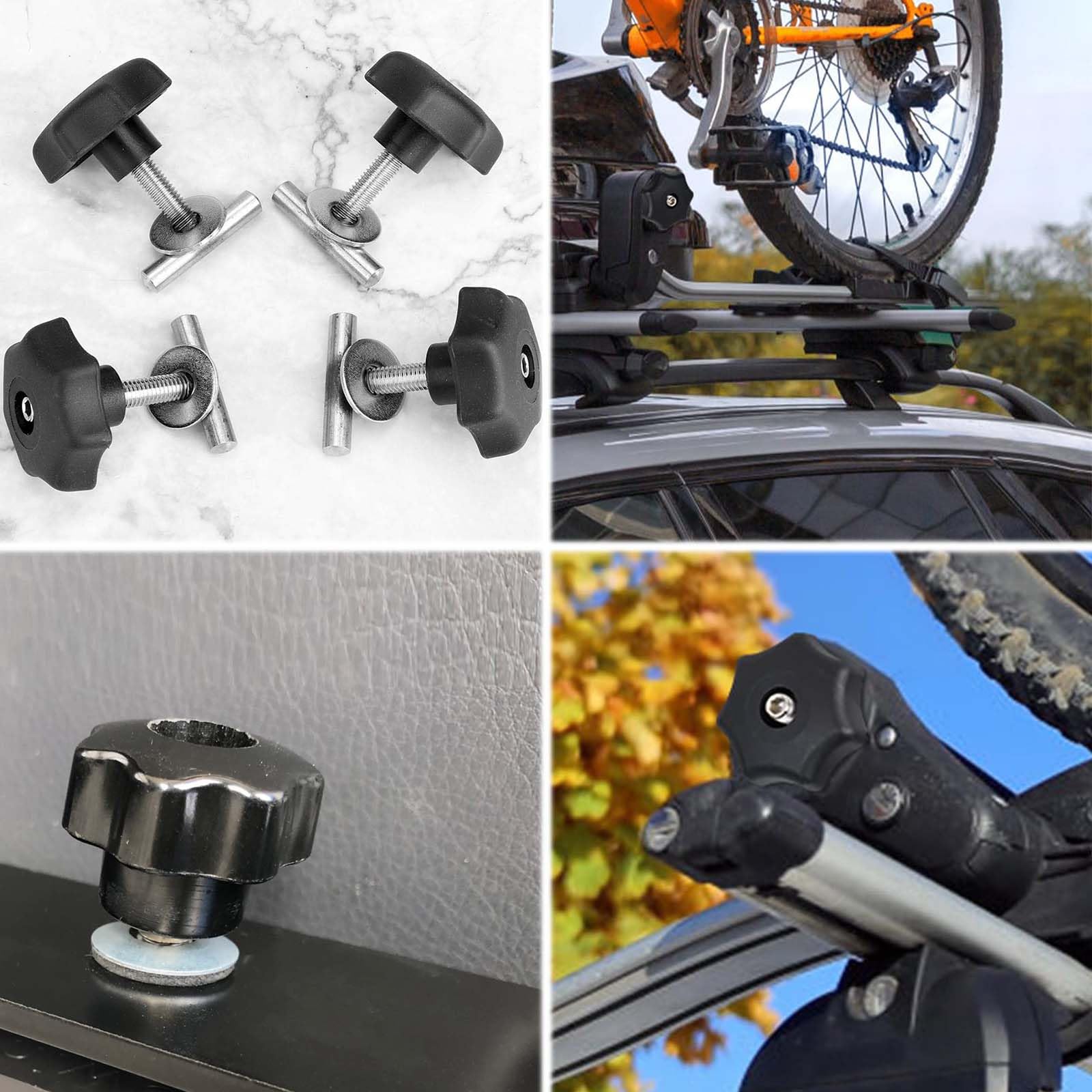 4 pezzi 50mm Viti di fissaggio T5/T6,Viti di fissaggio a T,Viti di Fissaggio del Carico,Viti di Montaggio per Fissaggio a Binario,Vite Fissaggio su Rotaia,Viti per fissaggio del carico su binario