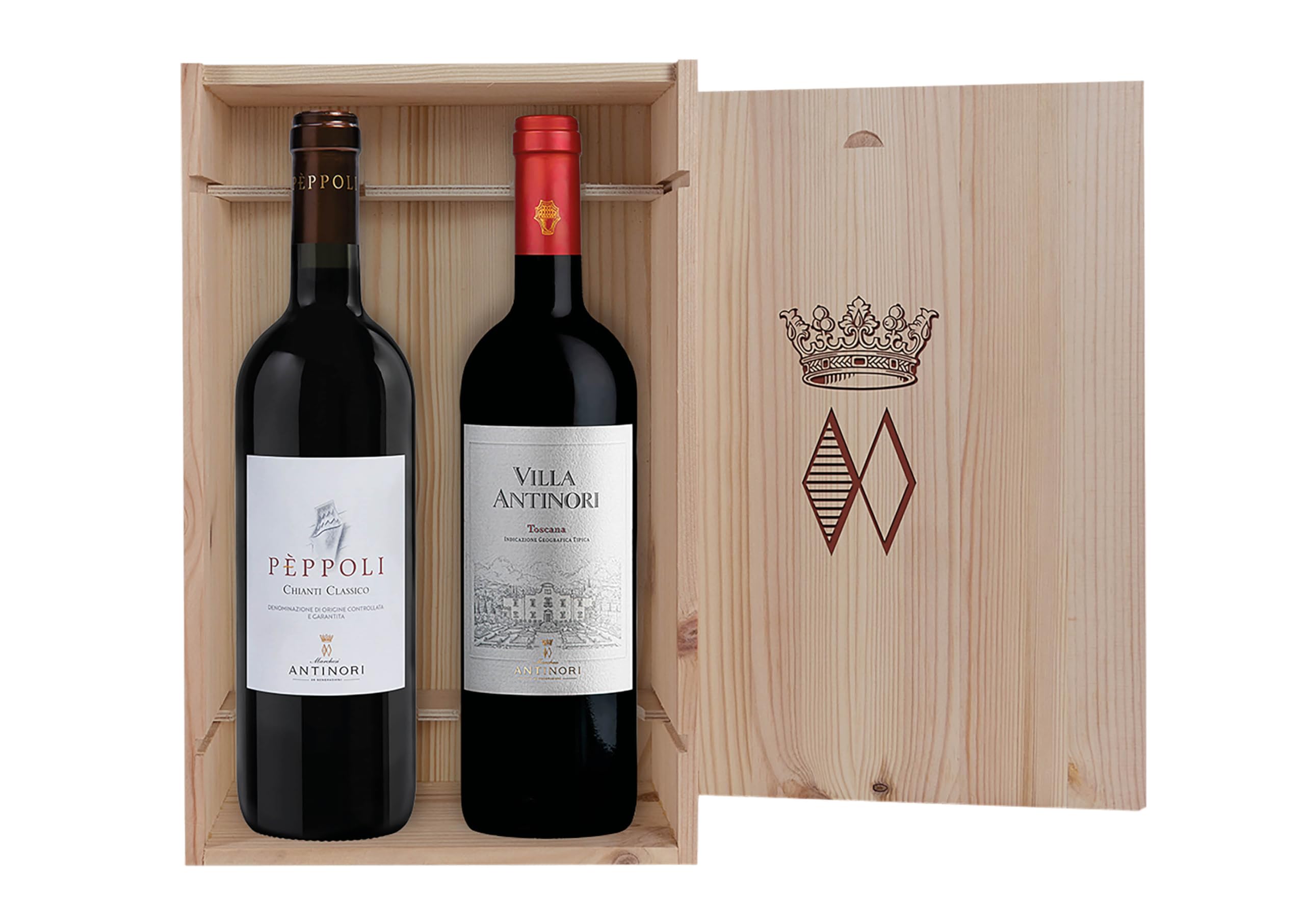 Chianti Classico Docg PèPpoli, Villa Antinori Toscana Igt Rosso Marchesi Antinori 2 Bottiglie Da 0,75 ℓ, Cassetta Di Legno - 4