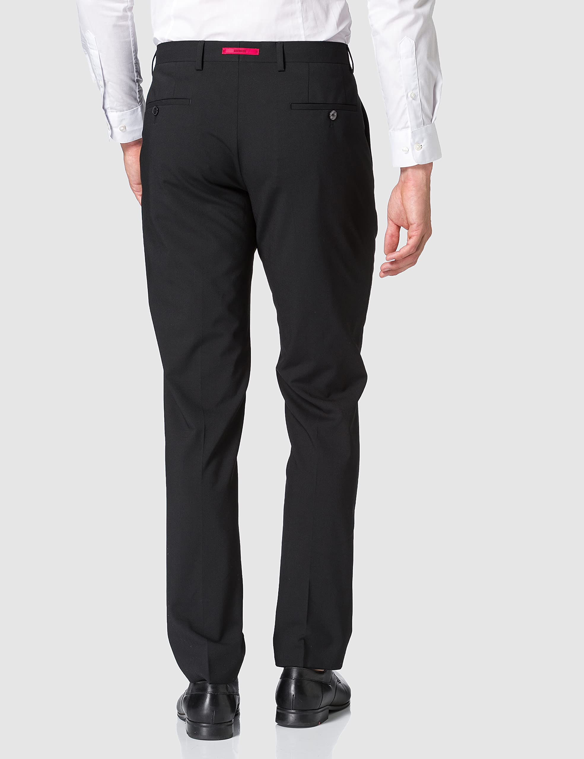 Roy Robson Slim Pantalones de Traje, Negro (Schwarz 1), 38W x 34L para Hombre