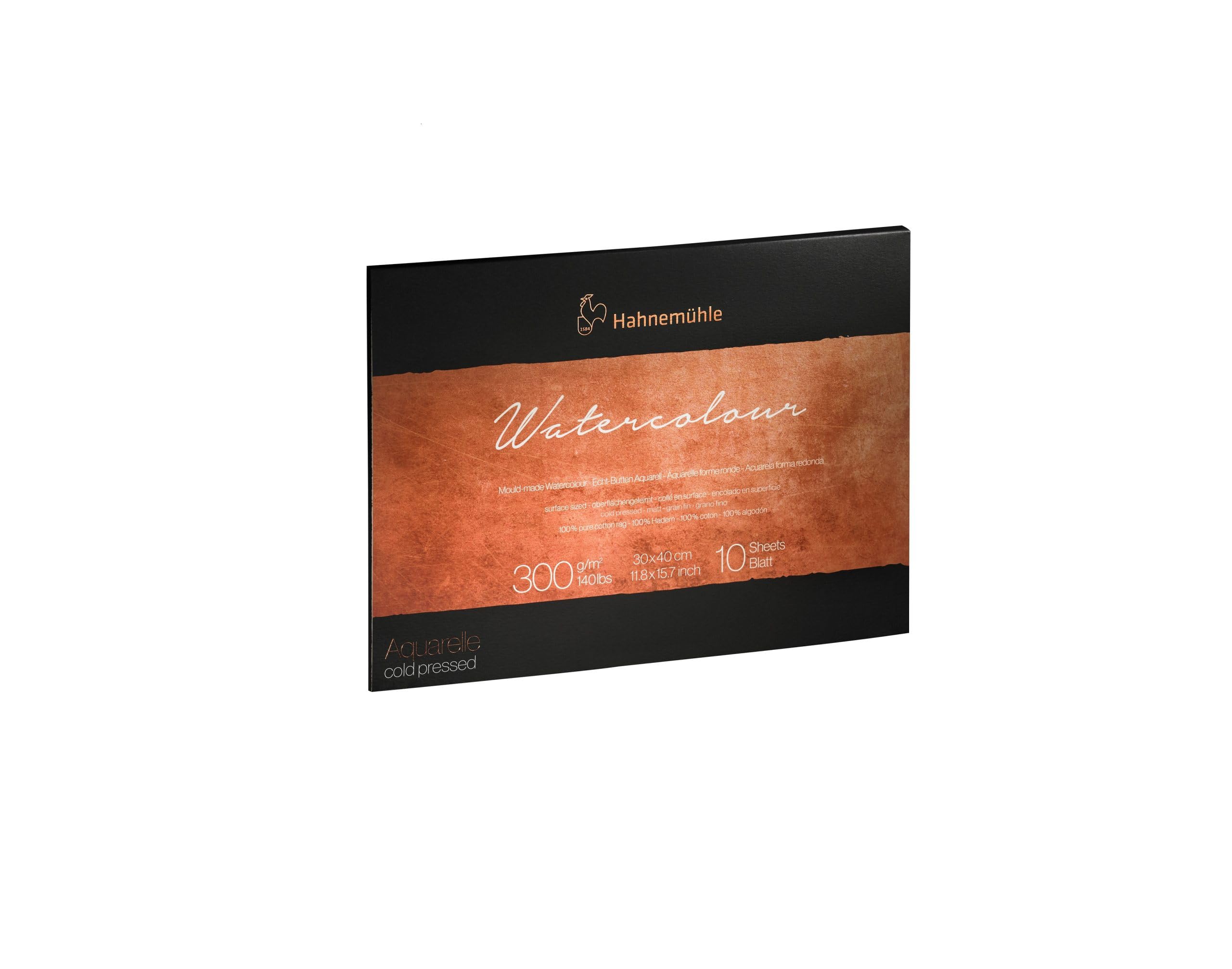 Hahnemuhle The Collection 100% Cotton Watercolour Block Cold Press 24x32cm 300gsm