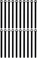 Vista 7 de Bridas de cable autoadheribles de Wrap-It Storage, negras, correas de 12.7 cm (paquete de 50) – Bridas de cable reutilizables con gancho y bucle