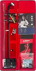 GeekHouse Violino chinês de 2 cordas para iniciantes, marca de fonema Erhu de instrumentos nacionais tradicionais para nível de entrada com arco e acessórios (painel Paulownia - bolsa preta)