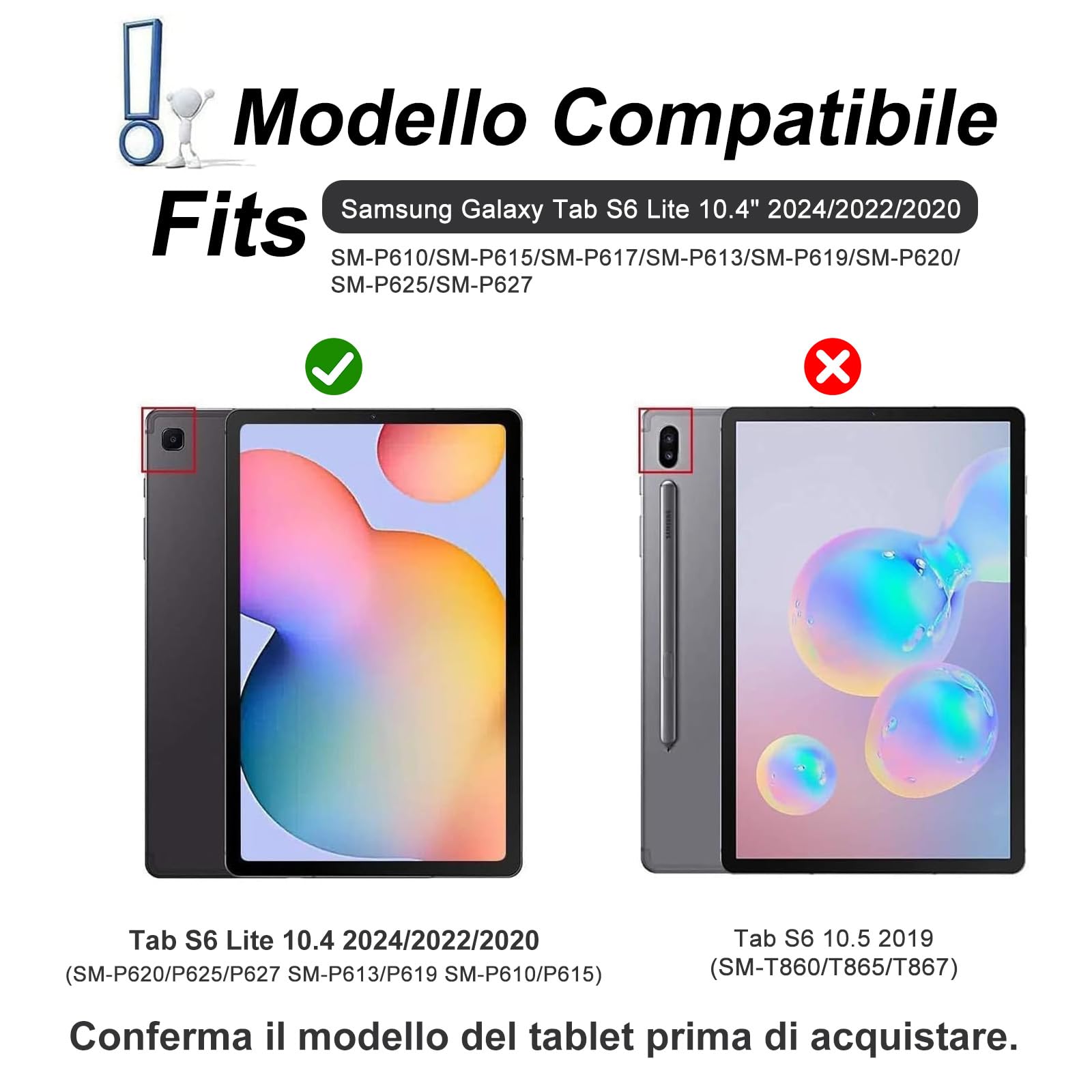 Cuffia Bluetooth Per Samsung Galaxy Tab S6 Lite 10.4 Pollici - Dettaglio