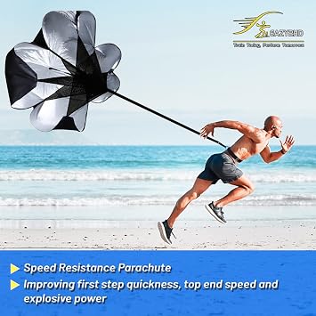 Eazy2hD Speed Agility Training Set- Agility Ladder,12 Cones, 4 Adjustable Hurdles,Parachute, Exercise Workout Equipment Boost Fitness & Increase Quick Footwork