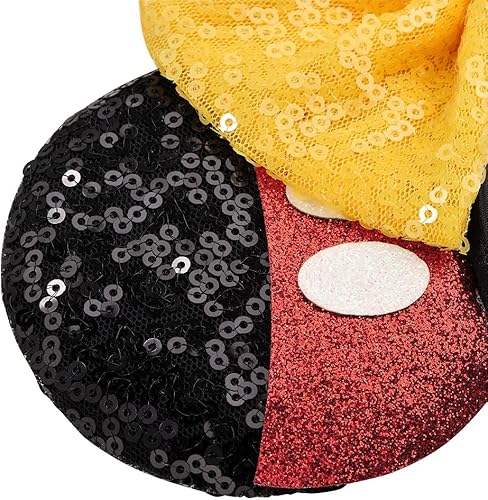 Miniatura 3 de FANYITY - Orejas de ratón, diadema con orejas de ratón y lentejuelas para niños, niñas y mujeres, disfraz de princesa, Cosplay, decoración para