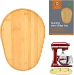 Bamboo Mixer Slider Compatible with KitchenAid 4.5-5 Quart Tilt-Head Stand Mixer, Mixer Moving Tray Attachments Kitchen Countertop Storage Accessories