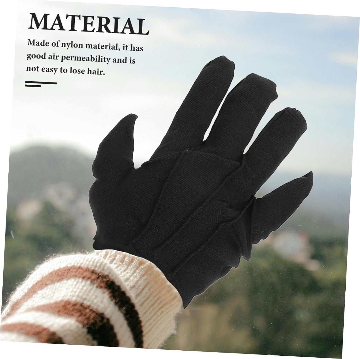 Alipis Gloves Thermal Glove Hand Masks Moisturizing Glove White Polyester