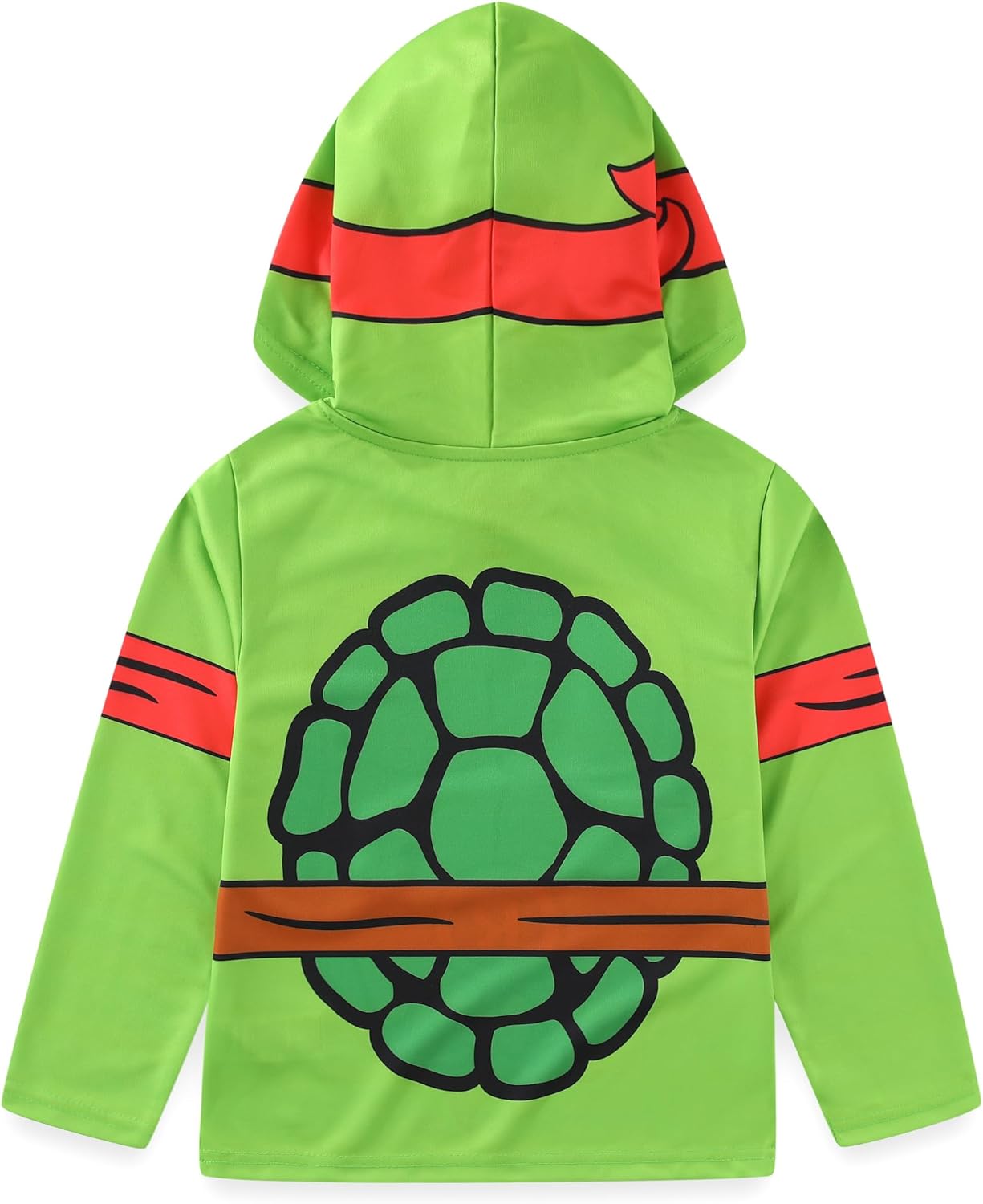 Nickelodeon Teenage Mutant Ninja Turtles TMNT Raphael Boys Long Sleeve Hooded Shirt for Big Kids - Image 3