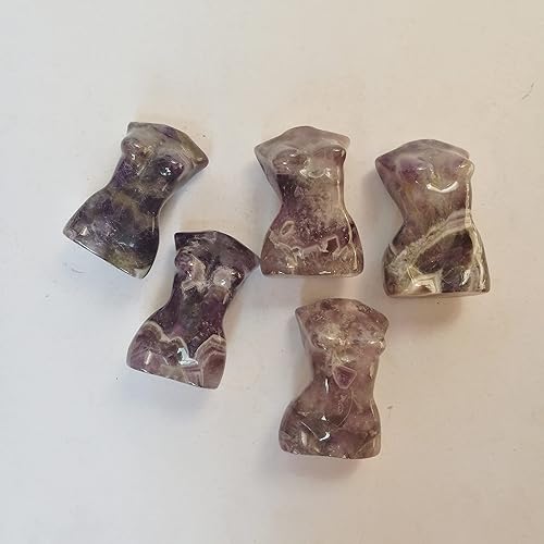 Vista 15 de Figura de cristal curativo de ágata india, escultura de figura femenina, 2 pulgadas, tallado, piedra de palmera, decoración de oficina Ágata