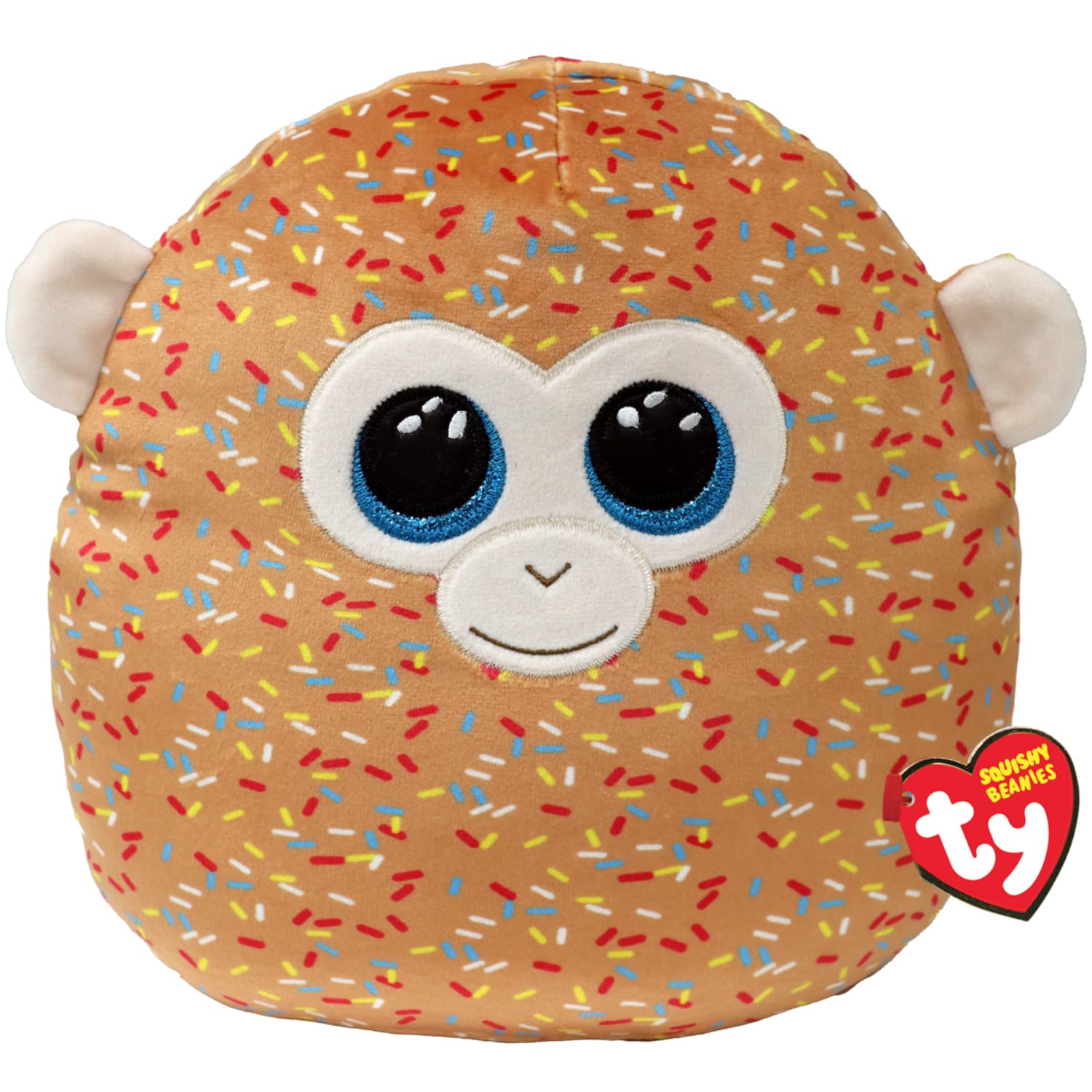 TY Tamar Monkey Squish a Boo 10 Inches - Squishy Beanies for Kids, Baby Soft Plush Toys - Collectible Cuddly Stuffed Teddy