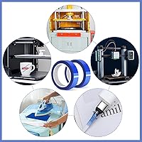 Vista 7 de 2 rollos de 20 mm × 30 m (98 pies) Cinta de sublimación azul, cinta de transferencia de calor, cinta de sublimación resistente al calor, cinta