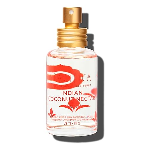 Miniatura 8 de Pacifica Beauty Perfume de fragancia de néctar de coco indio hecho con aceites naturales y esenciales aroma de coco fresco y vainilla cálida vegano