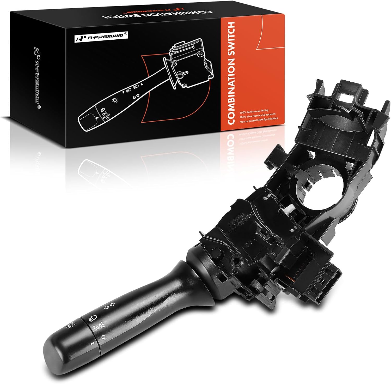 A-Premium Turn Signal Switch, Parking Light Multifunction Switch Lever Compatible with Toyota Corolla Highlander Tacoma Tundra Prius RAV4 Matrix & Scion iQ tC xB, Without Fog Light and Auto Headlight