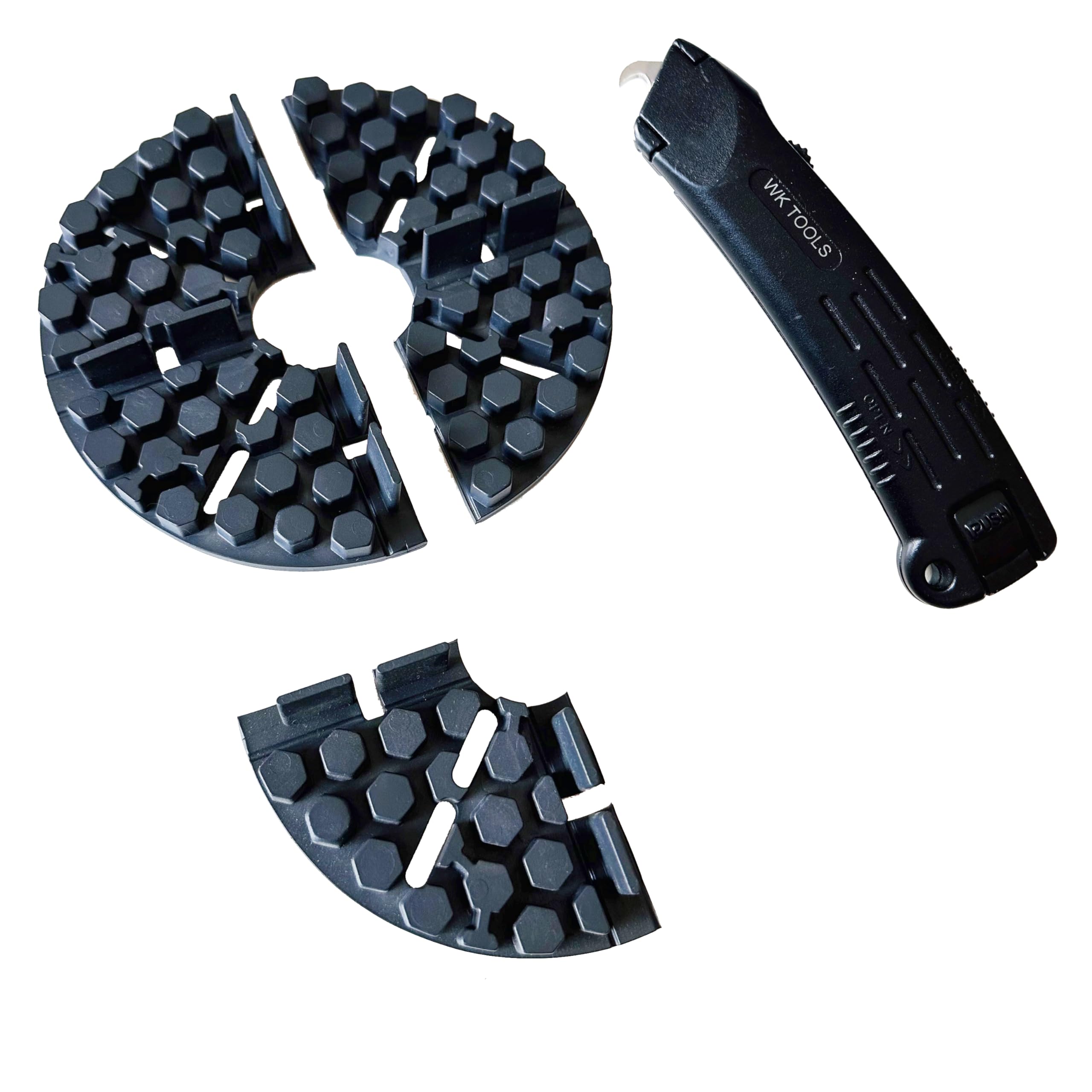VERLEGEHILFEN 50 x Gummi Stelzlager - Flexibles Plattenlager - Fugenbreite 2mm x Höhe 10mm - Flexibles Stelzlager für Terrassenplatten. Gummi Plattenlager mit Fugenkreuz (2 x 10mm (B x H))