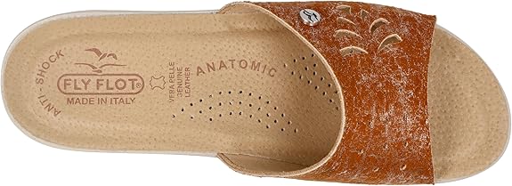Fly Flot | Fresh Woman, Pantofole Donna Traspiranti, Ciabatta Con Tomaia In Rete Elastica, Sottopiede Imbottito In Pelle Antishock, Avio, 40