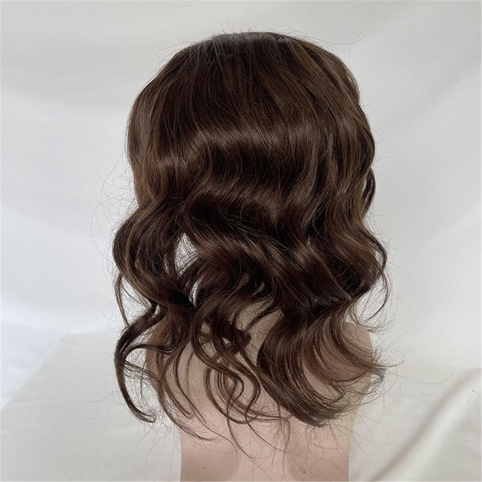 Peruka męska System wymiany kręconych włosów dla mężczyzn 12-calowy długi tupecik Fine Mono Lace Men Hairpiece Tupecik męski(3#)