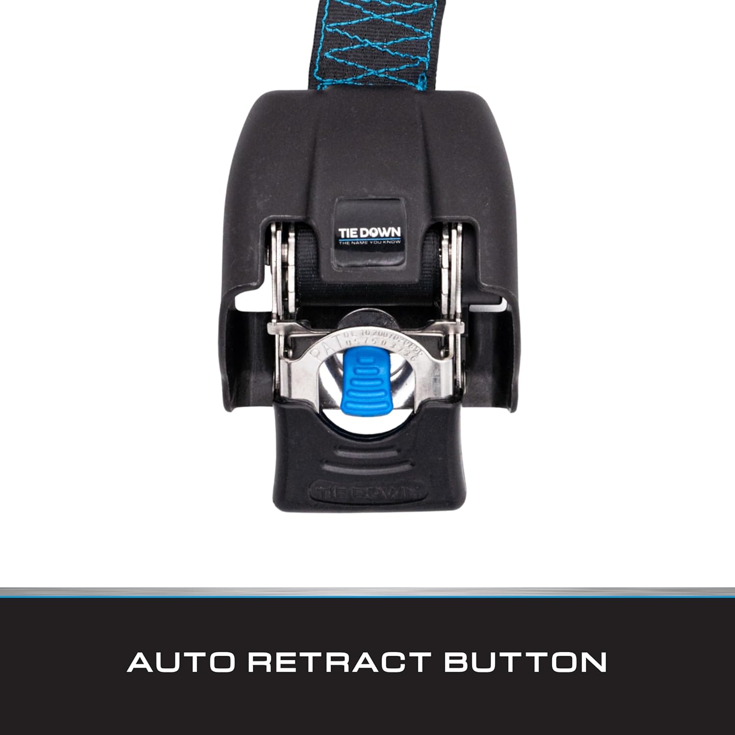 Tie Down 2 in. x 43 in. Stainless Steel Retractable Boat Transom Strap - 1800 lb. Breaking Load Limit / 600 lb. Working Load Limit (2-Pack)