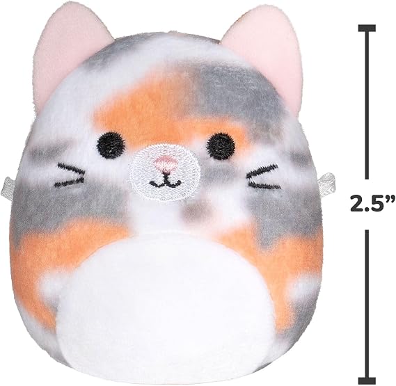 Squishmallows Original Micromallows Plush 3-Pack - Penguin, Boba Drink & Cat 2.5-Inch Plush