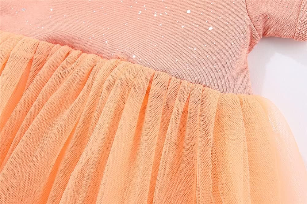 Mud Kingdom Sparkly Girls Tulle Dress Short Sleeve Summer Princess Dress - Image 2