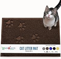 Vista 17 de Andalus - Alfombrilla pequeña para caja de arena de gatos, paquete de 1 - Alfombrilla impermeable, antideslizante y fácil de limpiar para caja