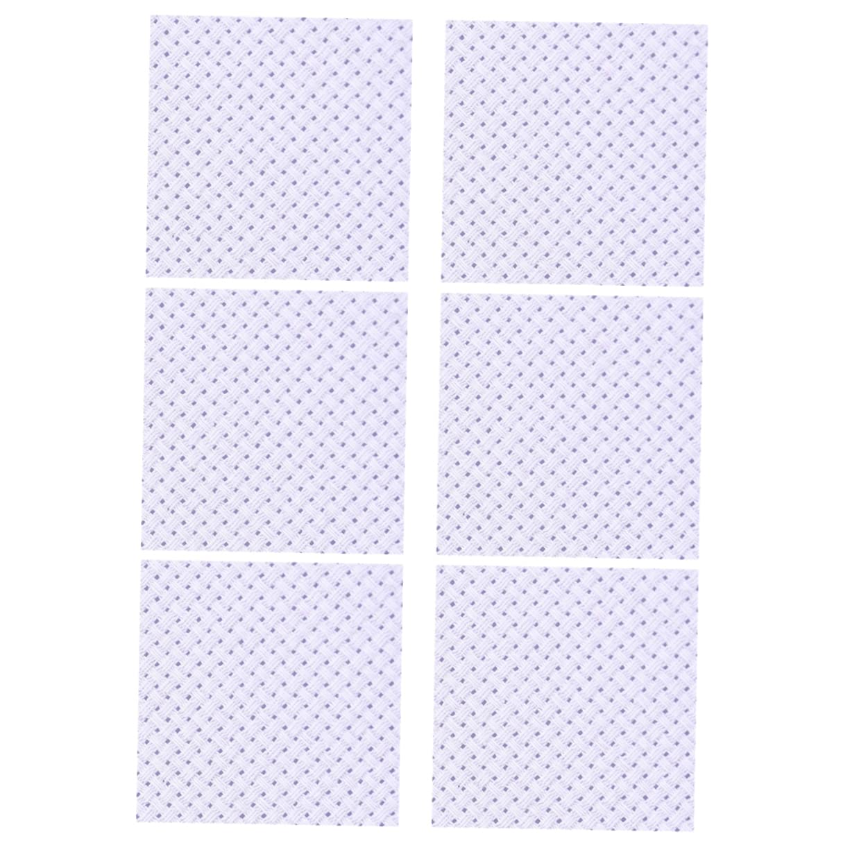 Tofficu 6pc Embroidery Fabric Squares Cross-Stitch Cloth DIY Kit for Beginners Black Cloth Embroidery Set Bulk Material