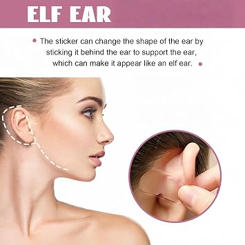 60PCS Cosmetic Ear Corrector, Waterproof Ear Tape for Big Ears, Solves Big Ear Problem with Stickers, Ear Stickers for Fixing Protruding Ears