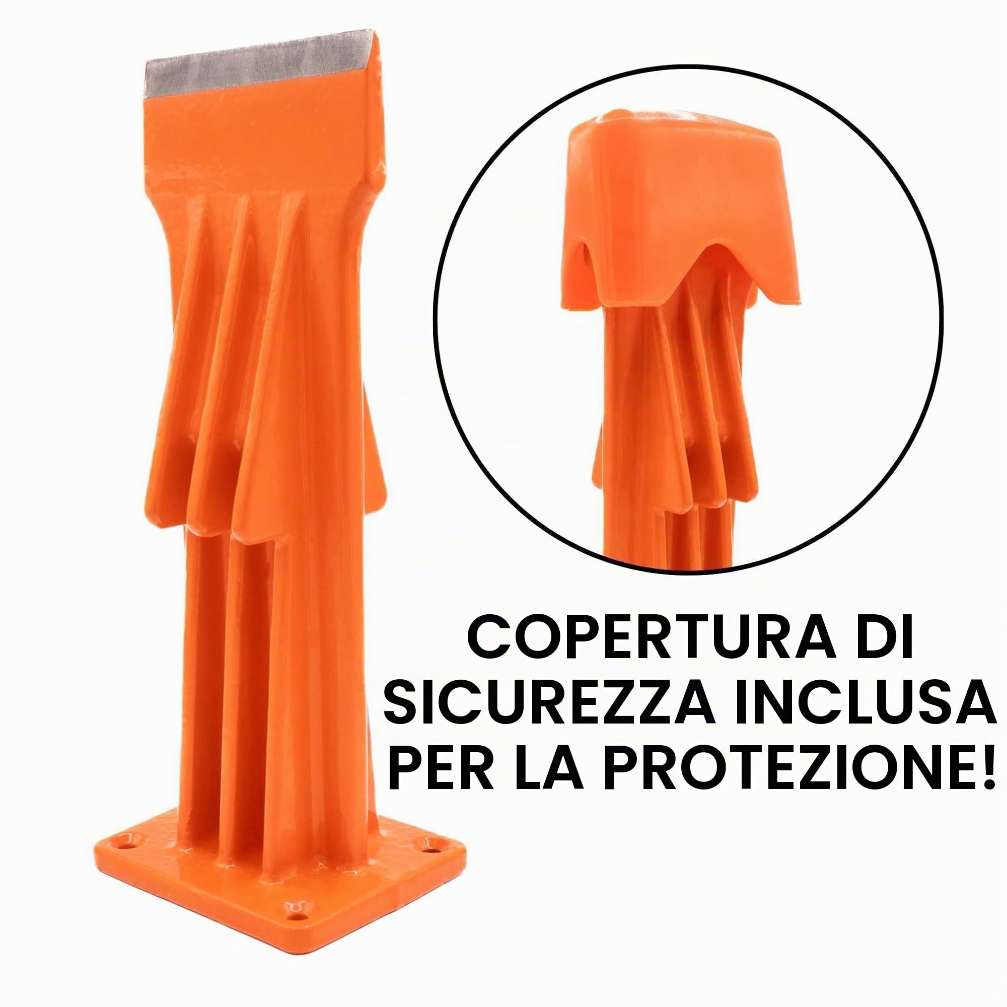 FM9LS - Spaccalegna manuale da 22,9 cm, leggero, portatile e sicuro per spaccare il legno in modo efficiente e preciso, non richiede alimentazione, perfetto per il giardinaggio