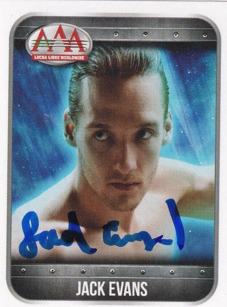 Jack Evans Signed 2016 Panini Lucha Libre AAA Album Stickers Rookie Card #129 RC - Hockey Slabbed Autographed Rookie Cards