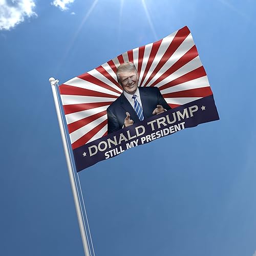 Miniatura 3 de Donald Trump Taking our Country Back President USA MAGA Republicican Party - Bandera de 3 x 5 pies, color vivo, ojales de latón con doble costura